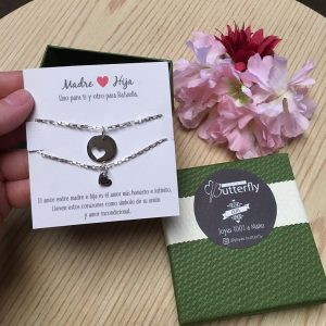 Colgante Plata Corazones Mama e Hija